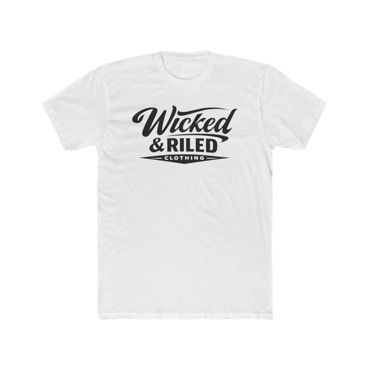 Wicked & Riled Retro Script Tee - Wicked & Riled Clothing