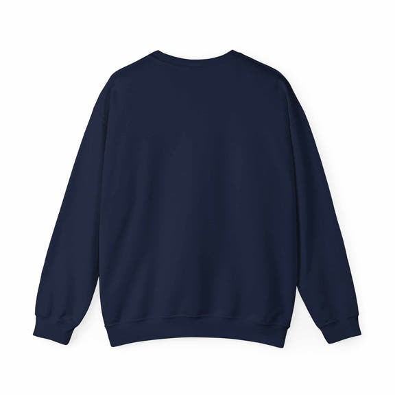 Distressed American Flag crewneck sweatshirt with WR monogram, featuring a cozy pullover design by Printify.
