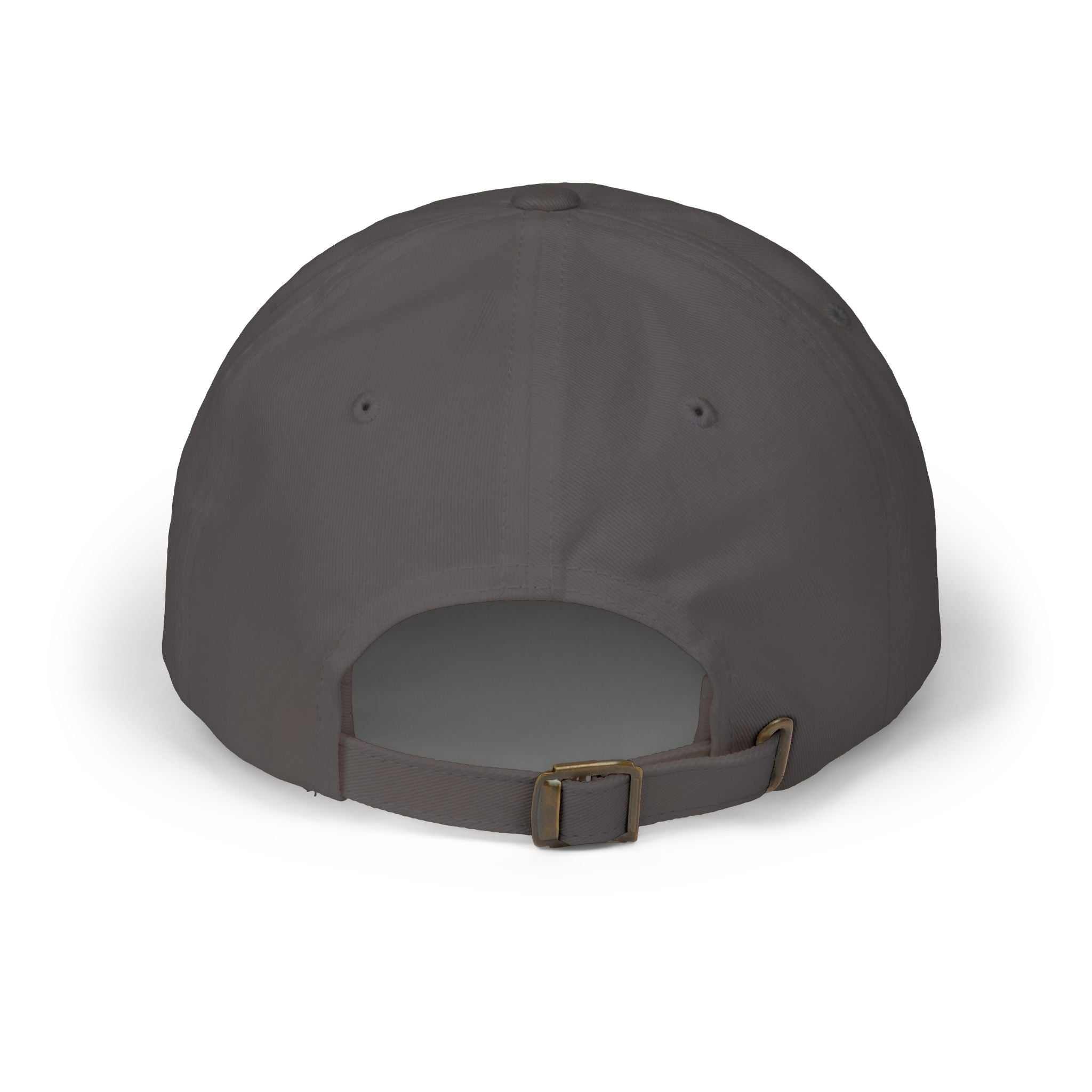 Distressed Dad Cap featuring an American flag design by Printify, perfect for casual wear and outdoor activities.