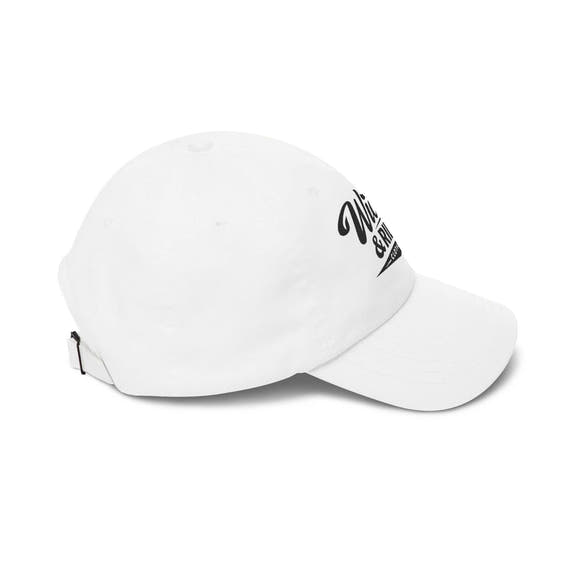 Distressed Dad Cap featuring an American Flag design by Printify, perfect for casual wear.