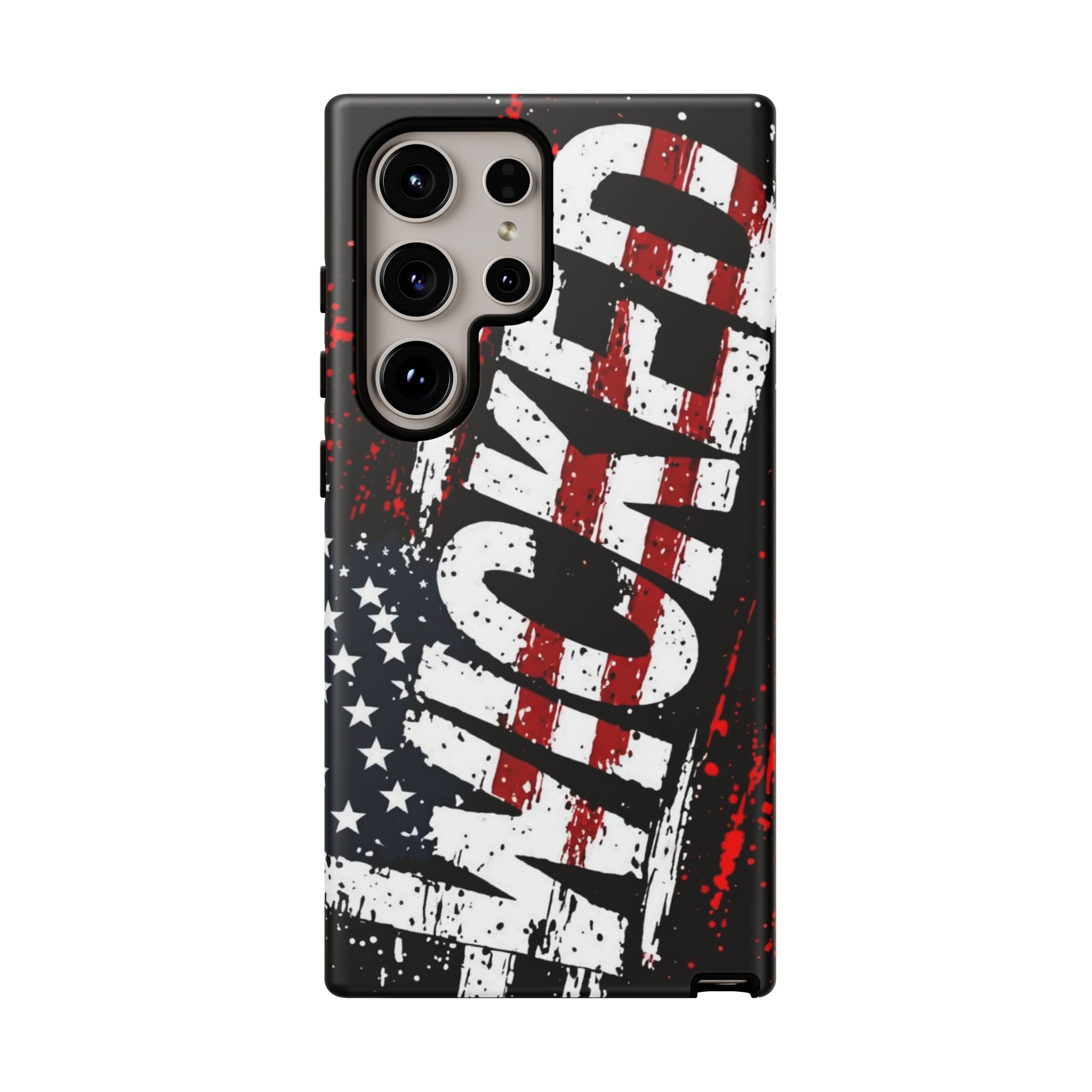 Phone Case — Distressed American Flag "VETERAN" Graphic (Rugged Patriotic Protection)
