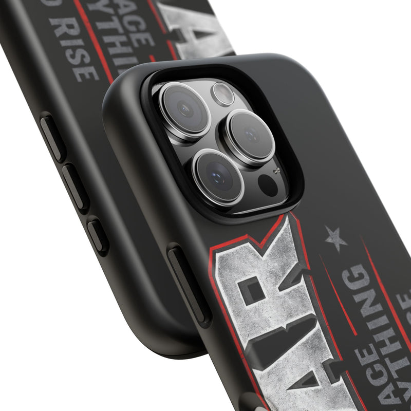 Fear — Face Everything and Rise phone case by Printify featuring a bold graphic design on a sleek case.