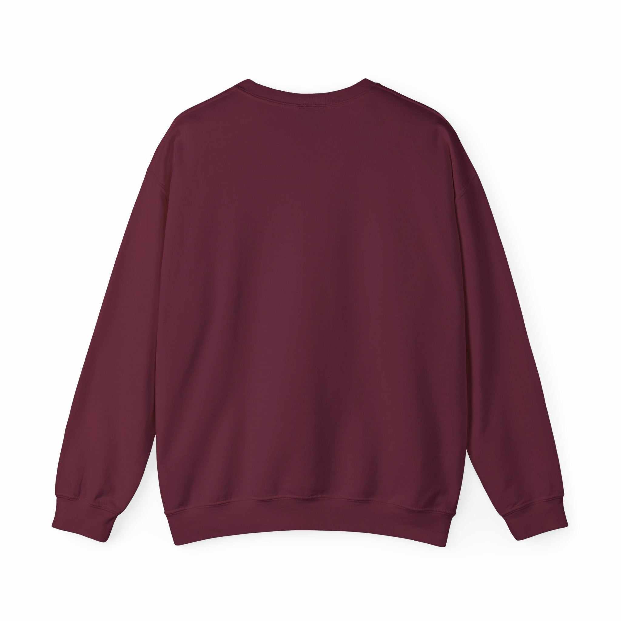 Distressed American flag crewneck sweatshirt with WR monogram by Printify, featuring a cozy pullover design.