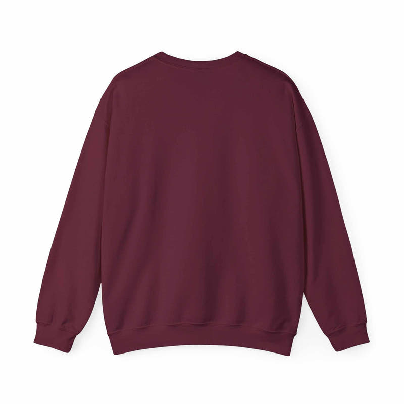 Distressed American flag crewneck sweatshirt with WR monogram by Printify, featuring a cozy pullover design.