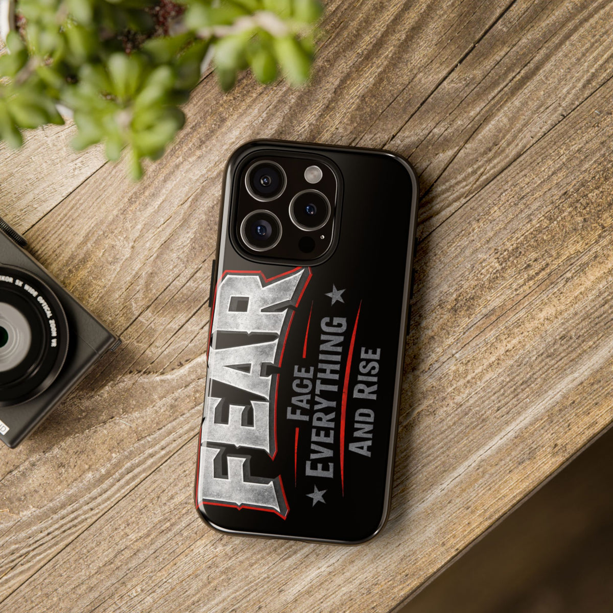Fear — Face Everything and Rise Phone Case by Printify with vibrant design and protective features for smartphones.