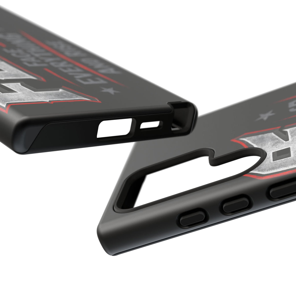Fear Face Everything and Rise phone case by Printify, featuring a bold design and durable protection for smartphones.