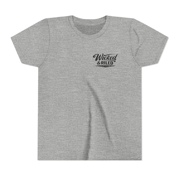 Youth Tee  "FEAR: Face Everything And Rise" Motivational Graphic T-Shirt - Wicked & Riled Clothing