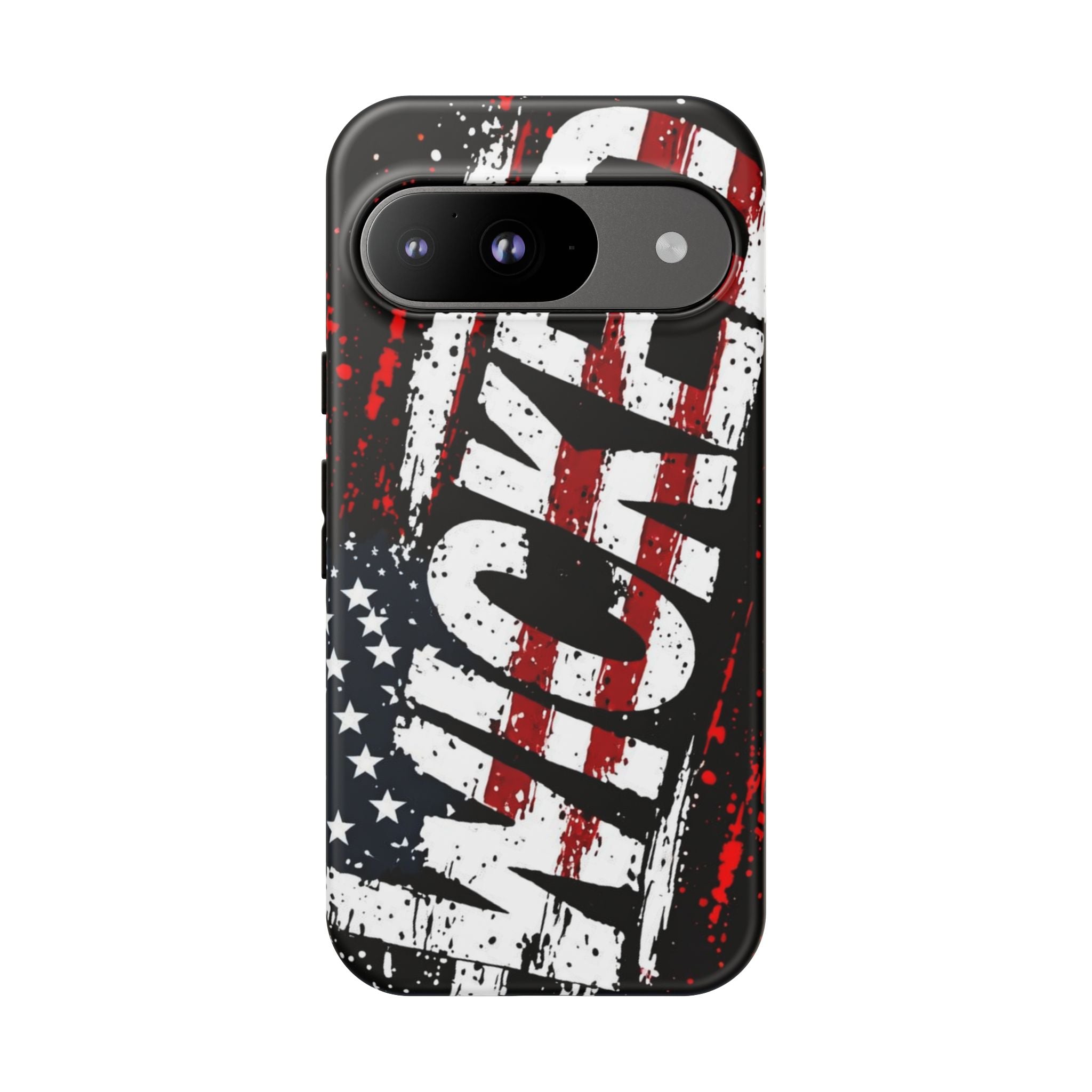 Phone Case — Distressed American Flag "VETERAN" Graphic (Rugged Patriotic Protection)