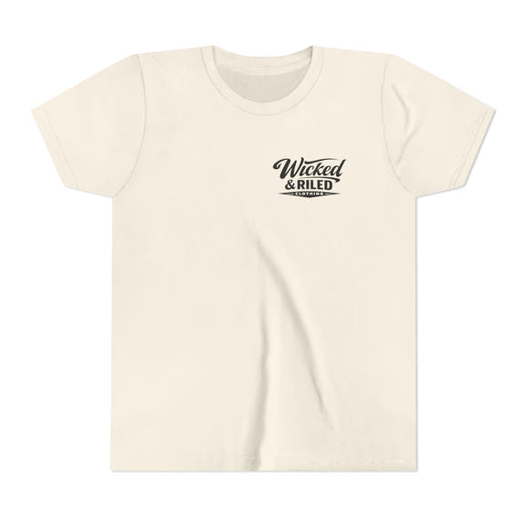 Youth Tee  "FEAR: Face Everything And Rise" Motivational Graphic T-Shirt - Wicked & Riled Clothing