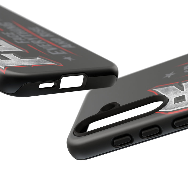 Fear — Face Everything and Rise Phone Case by Printify featuring a motivational design on a sleek phone cover.