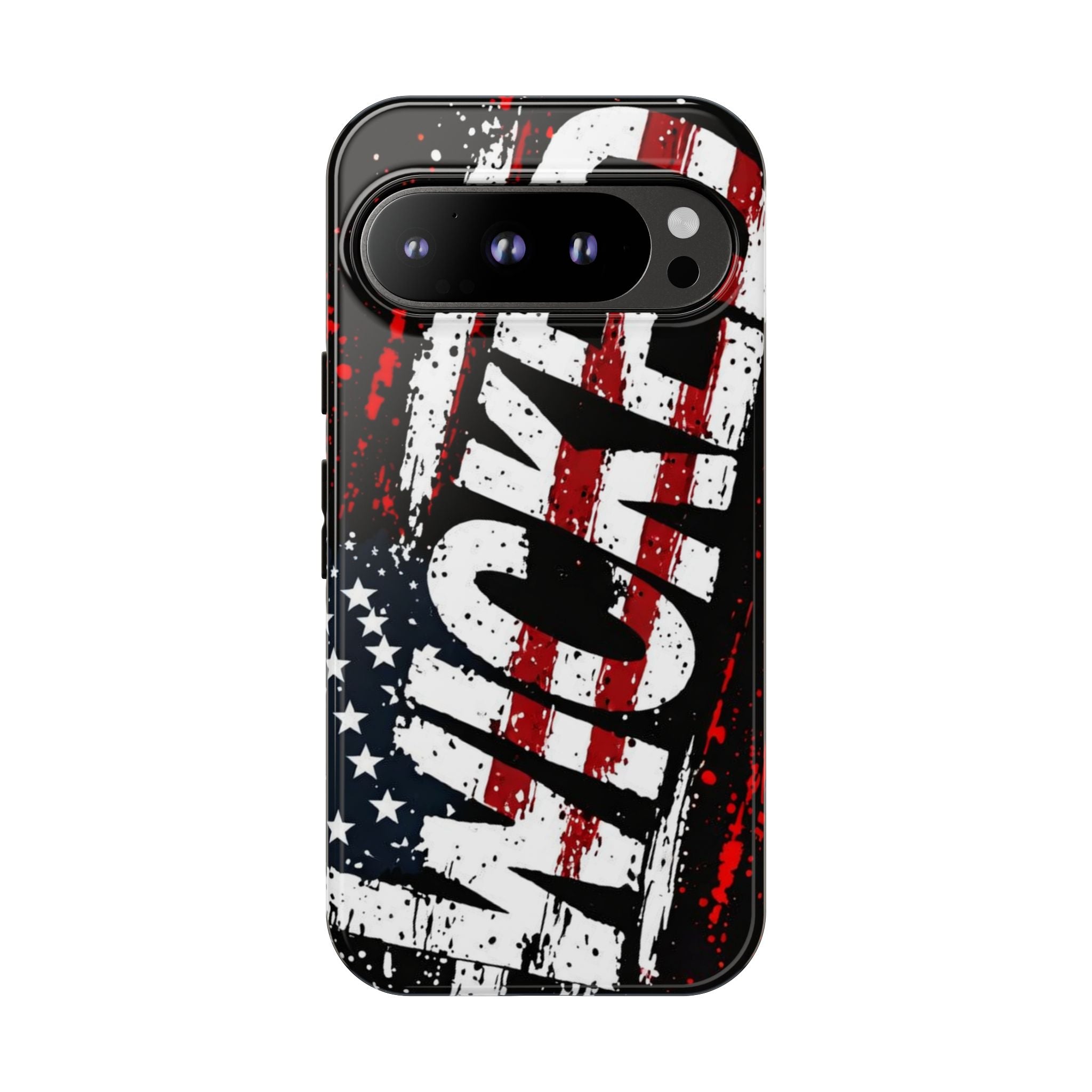 Phone Case — Distressed American Flag "VETERAN" Graphic (Rugged Patriotic Protection)