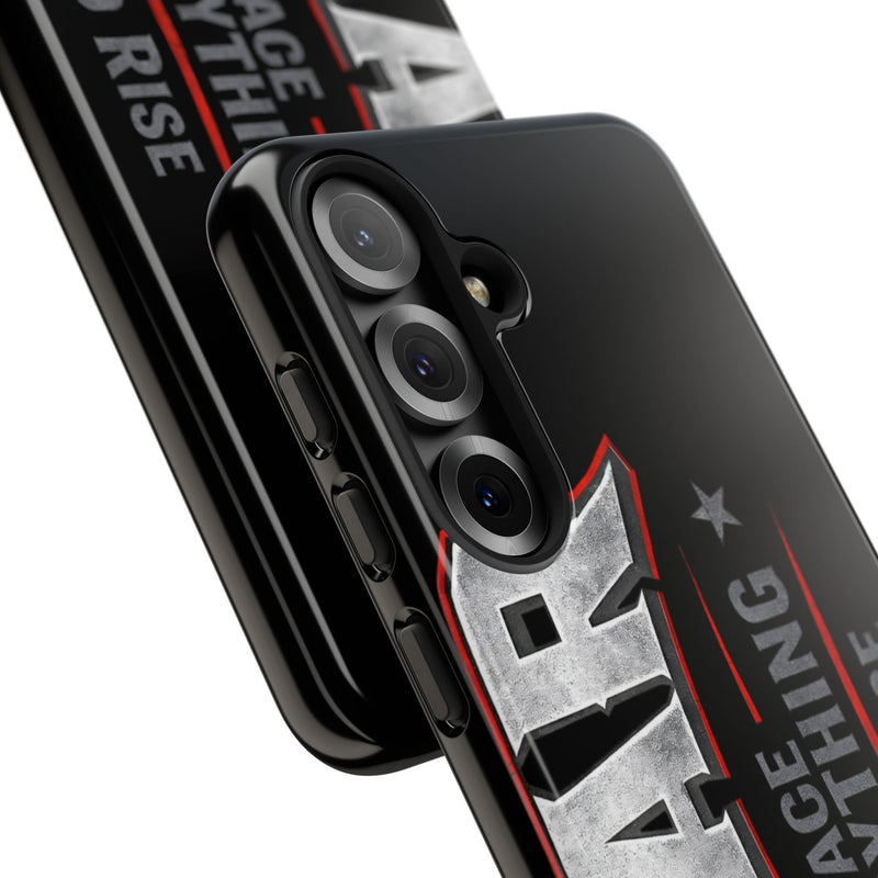 Fear — Face Everything and Rise Phone Case by Printify featuring a motivational design on a sleek phone case.