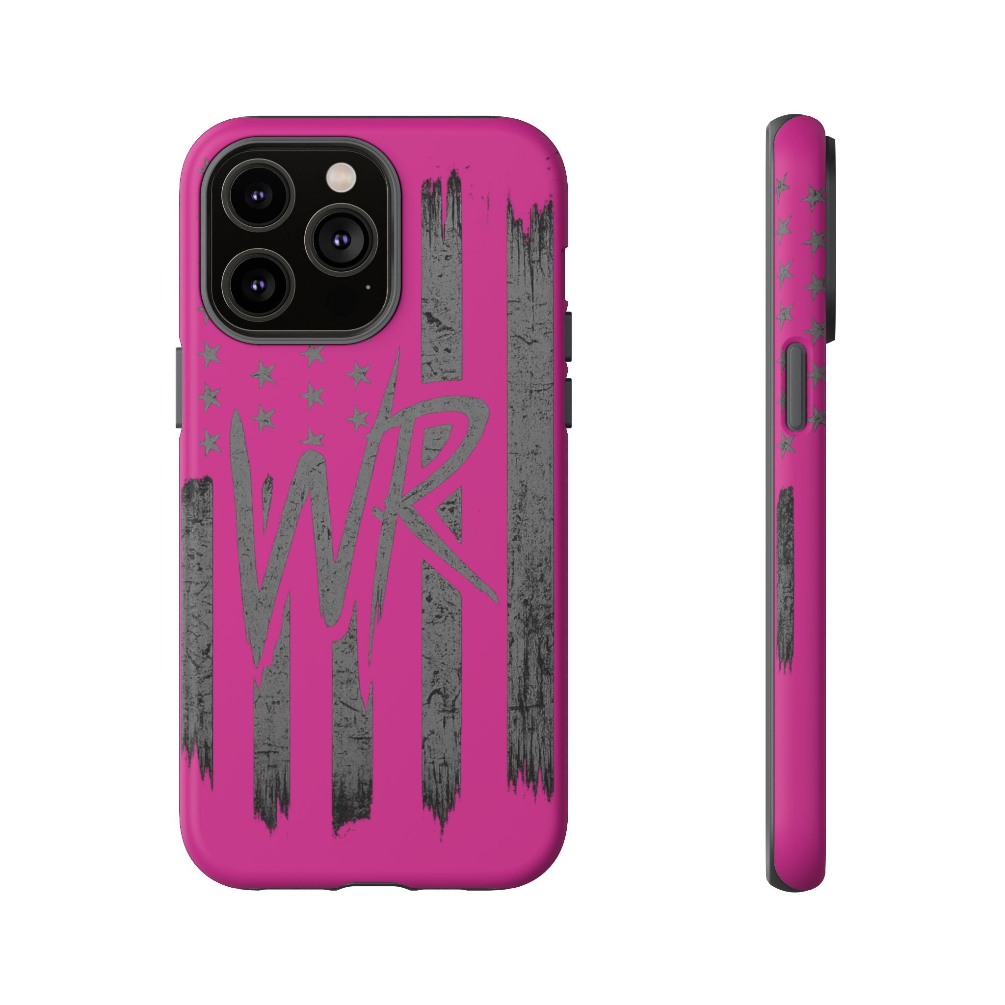 Pink  'WR' Flag Tough Phone Case