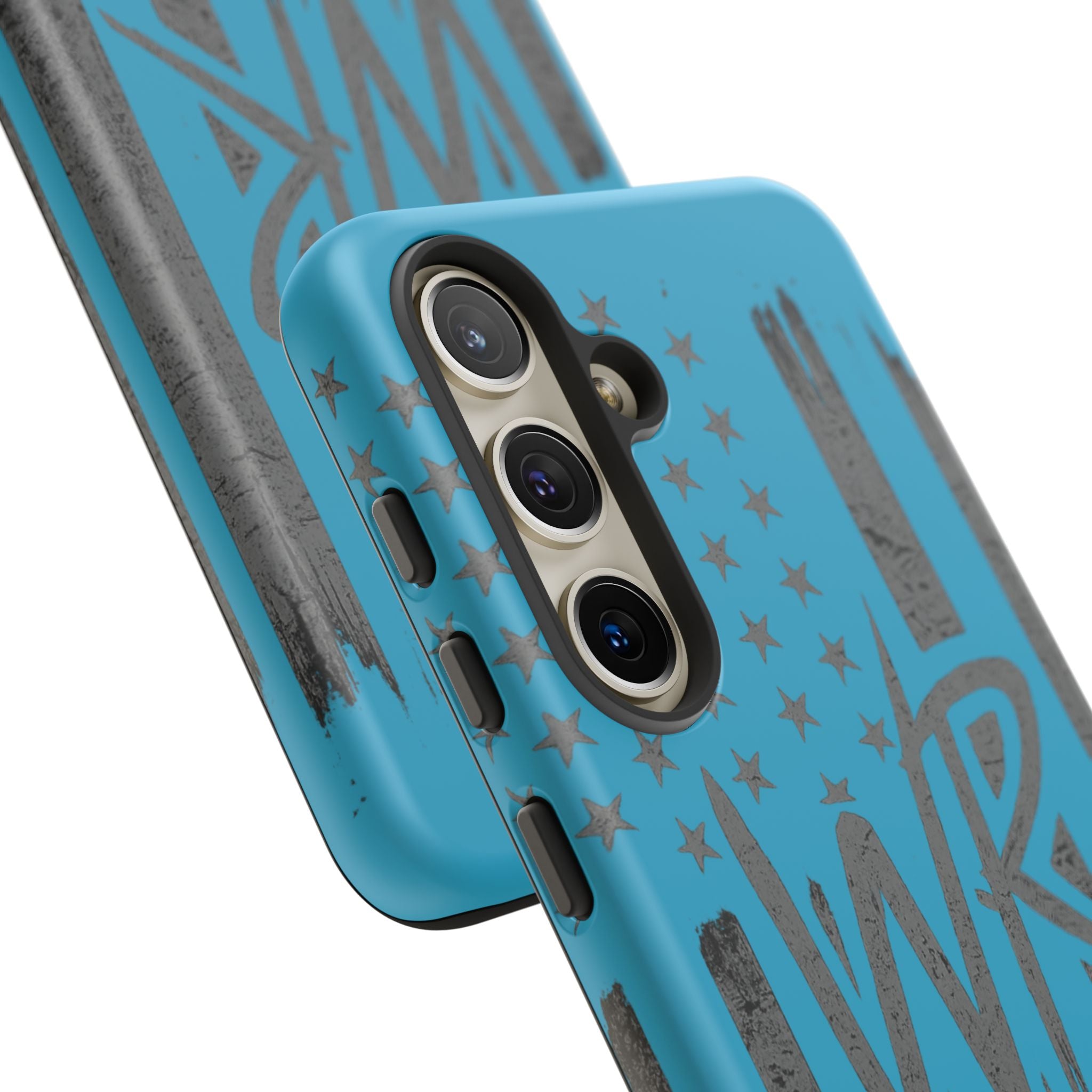 Patriotic blue WR flag tough phone case by Printify, featuring a durable design with a vibrant flag pattern.