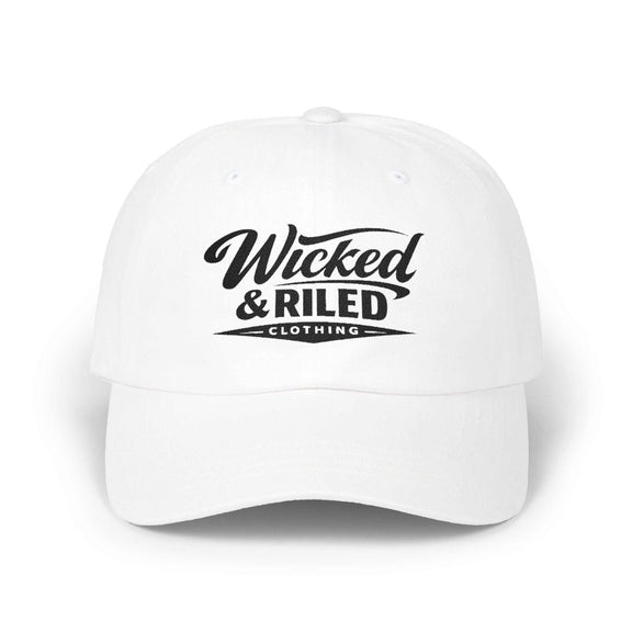Distressed American flag Dad cap by Printify, featuring a relaxed fit and adjustable strap for comfort.