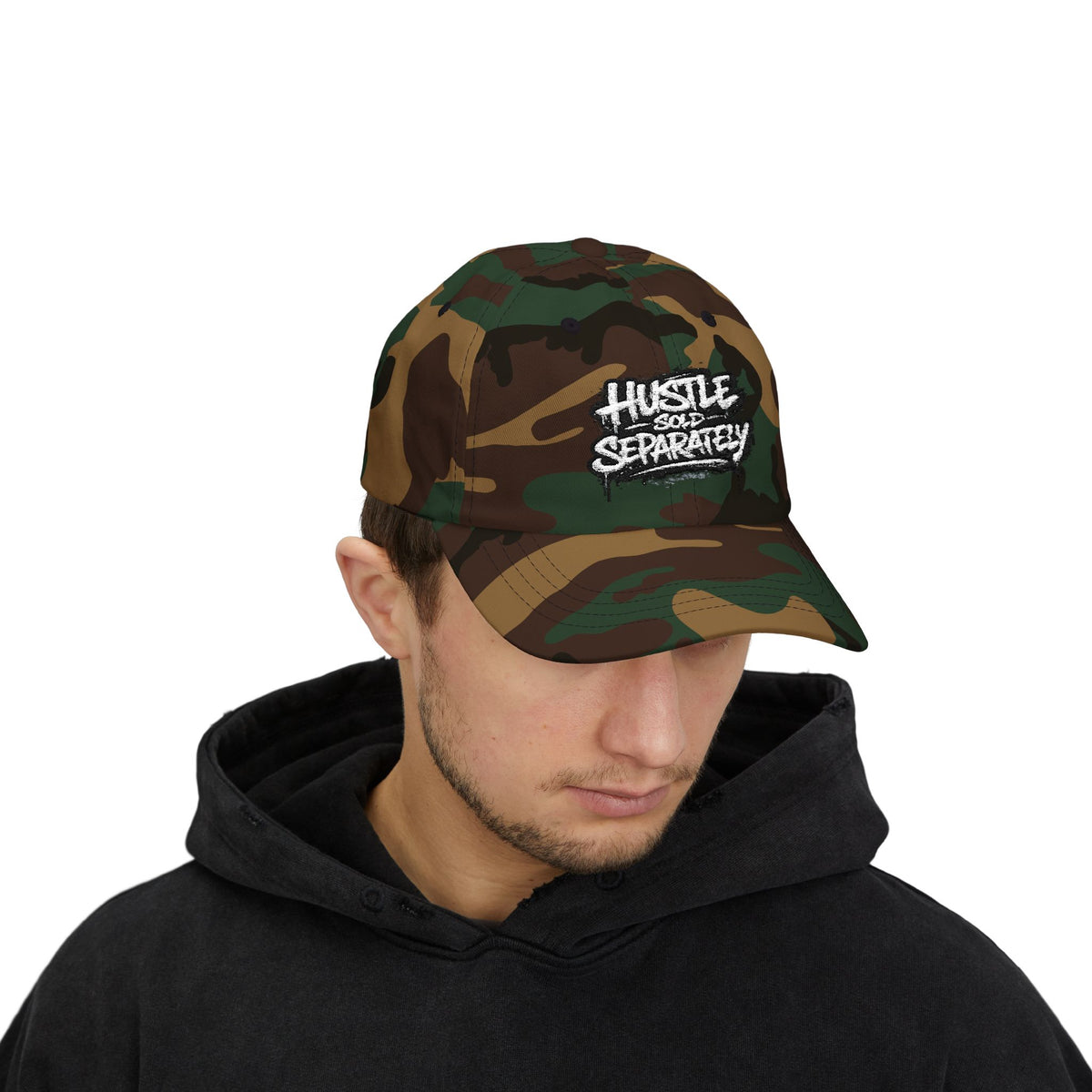Dad Cap — "Hustle More, Separate.ly" Graffiti Dad Hat