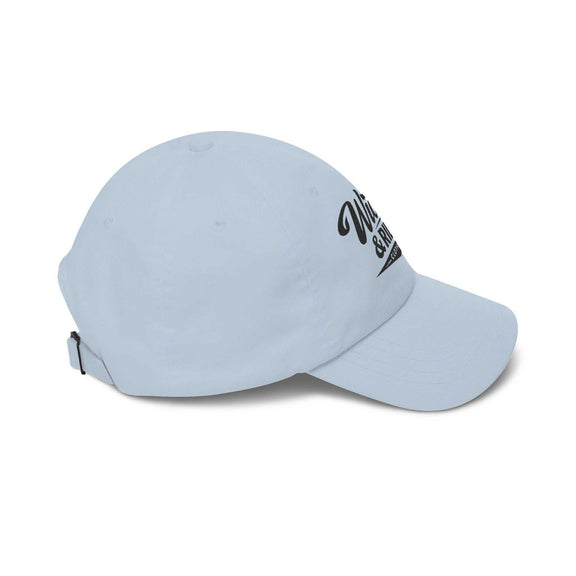 Distressed Dad Cap featuring an American flag design by Printify, perfect for casual wear and outdoor activities.