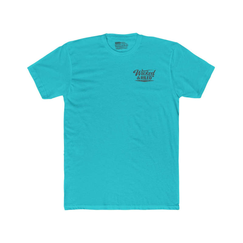 White crew t-shirt featuring "FEAR Face Everything And Rise" graphic by Printify, displayed on a plain background.