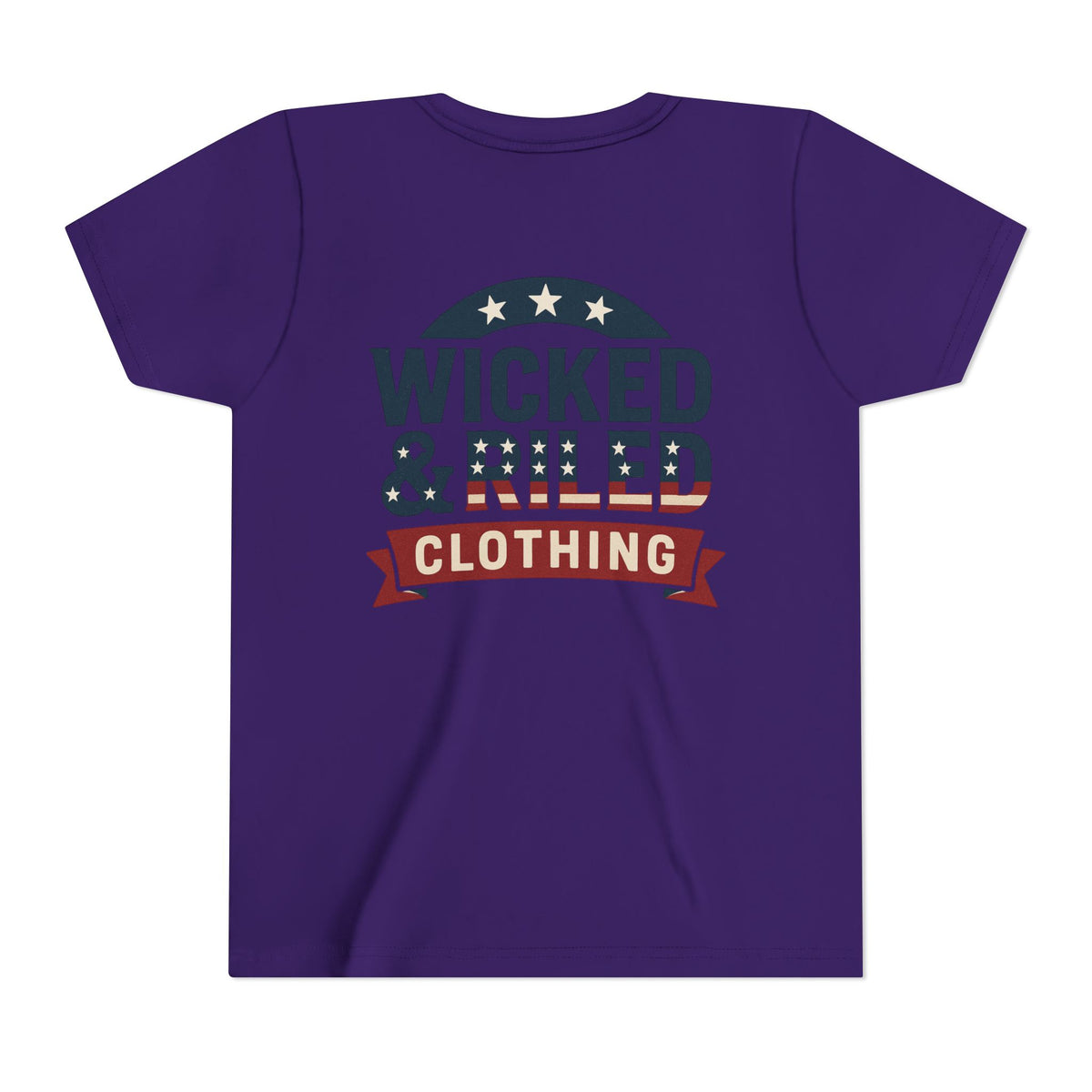 Youth Tee "Wicked & Riled Clothing" Patriotic Graphic Tee - Wicked & Riled Clothing