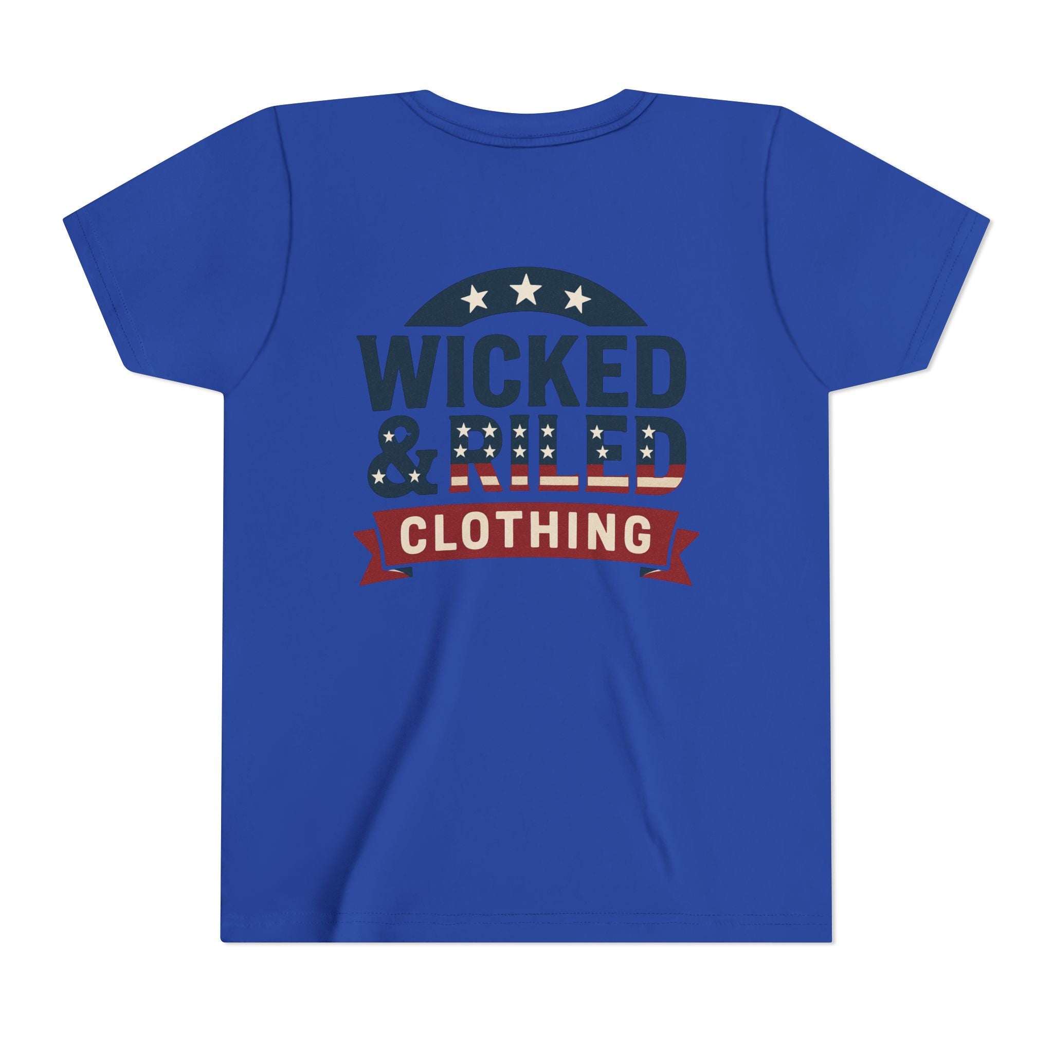 Youth Tee "Wicked & Riled Clothing" Patriotic Graphic Tee