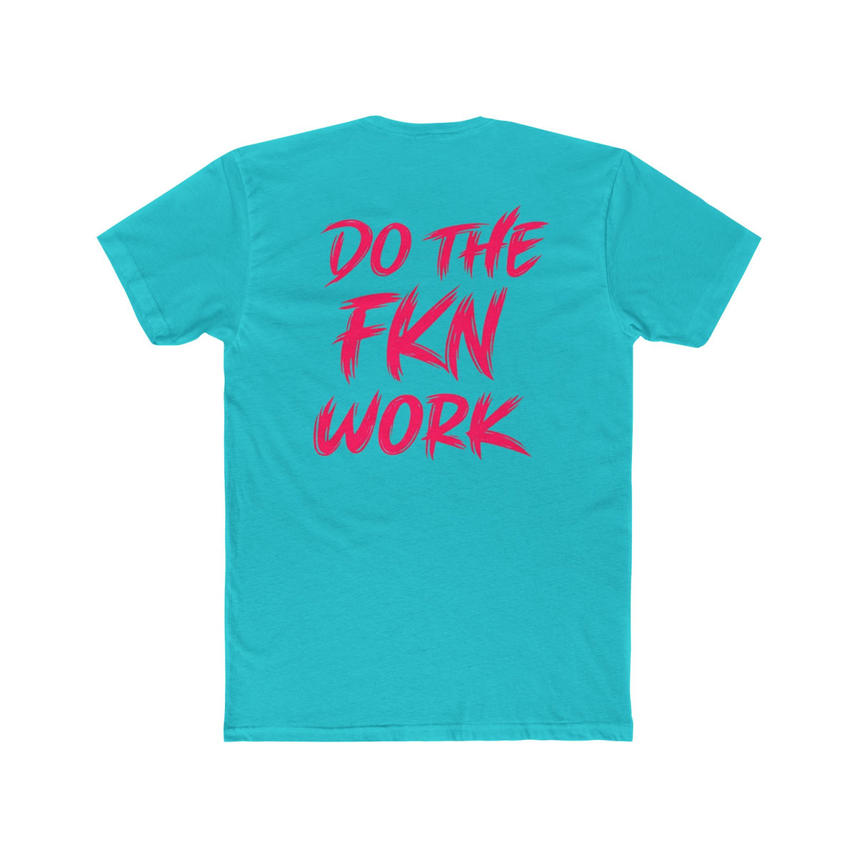 Do The FKN Work Graphic Tee Pink Distressed Flag Workout T-Shirt - Wicked & Riled Clothing