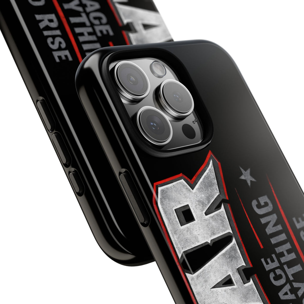 Fear Face Everything and Rise Phone Case by Printify with a bold graphic design and durable material.