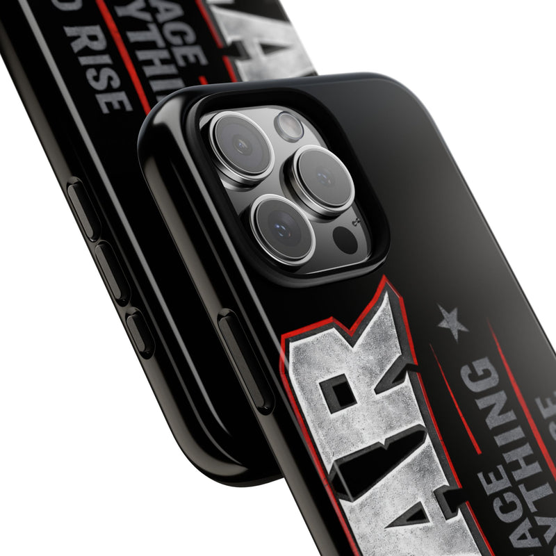 Fear Face Everything and Rise Phone Case by Printify with a bold graphic design and durable material.