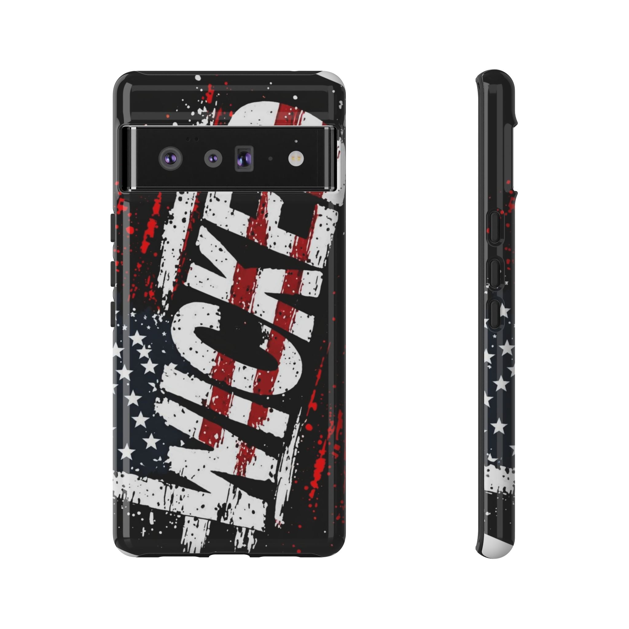 Phone Case — Distressed American Flag "VETERAN" Graphic (Rugged Patriotic Protection)