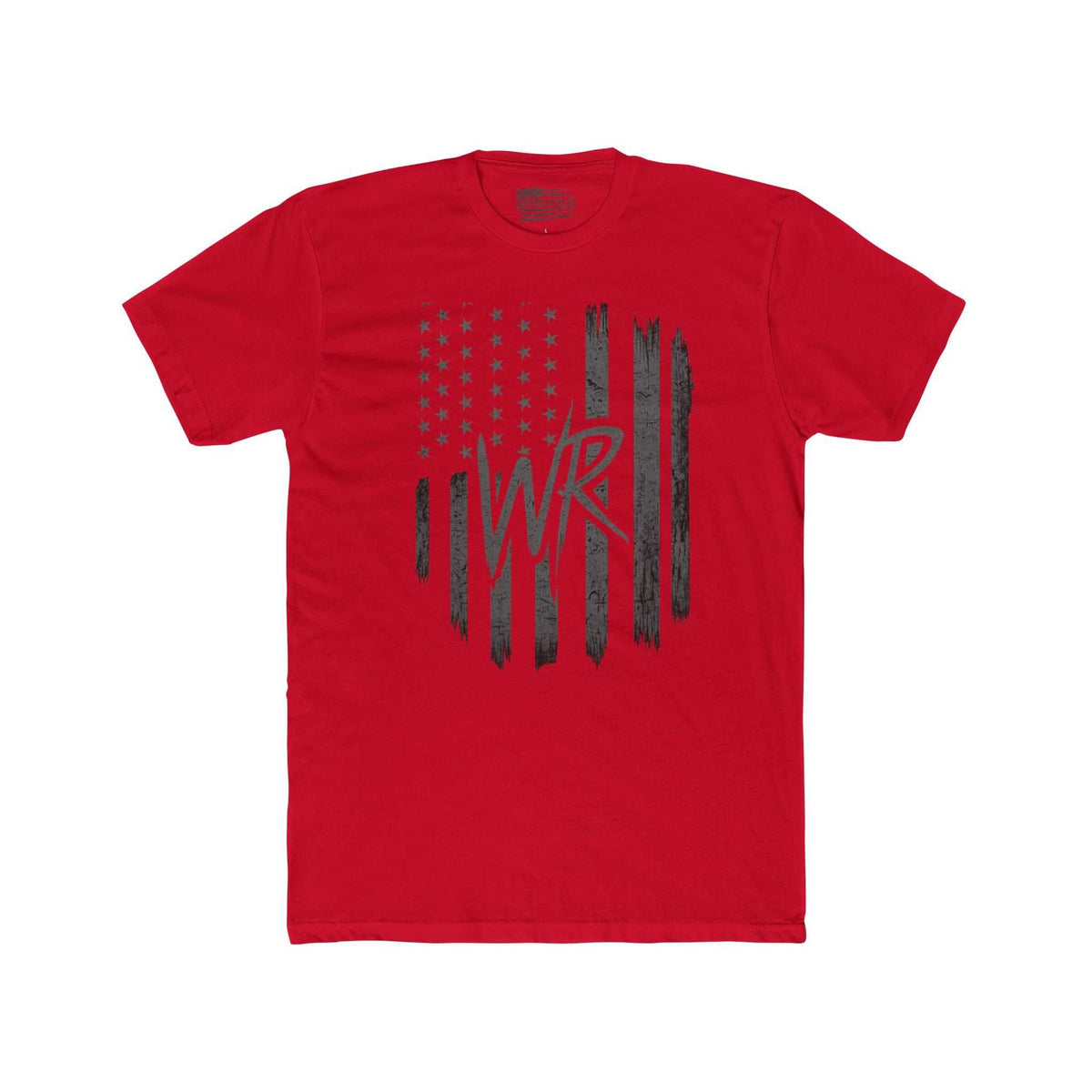 Wicked & Riled graphic tee featuring the OG Rebels flag design on a casual t-shirt by Printify.