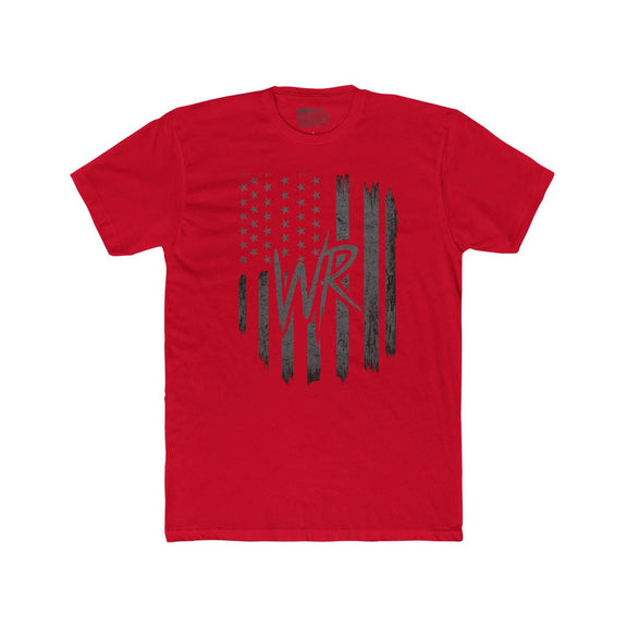 Wicked & Riled graphic tee featuring the OG Rebels flag design on a casual t-shirt by Printify.