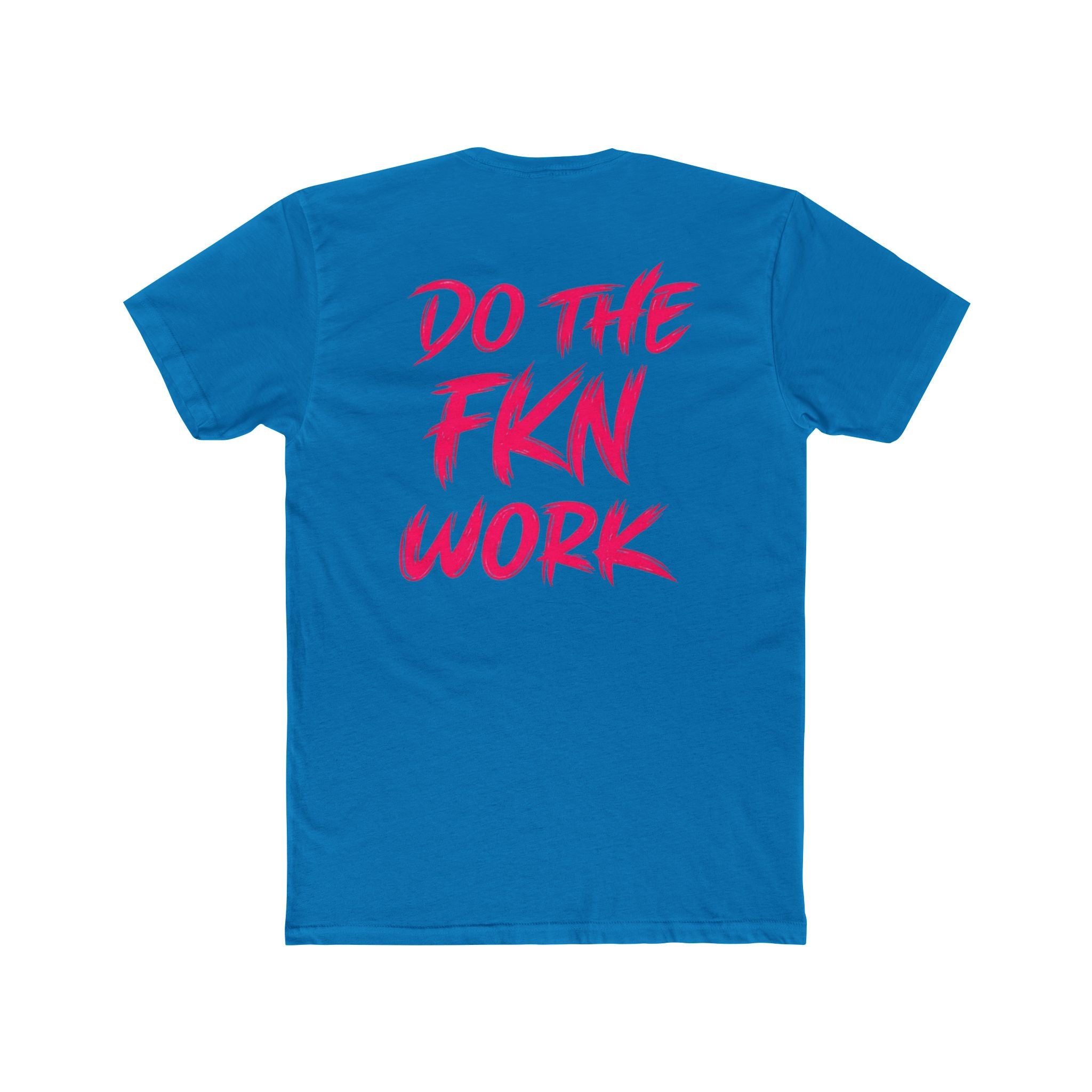 Do The FKN Work Graphic Tee Pink Distressed Flag Workout T-Shirt - Wicked & Riled Clothing