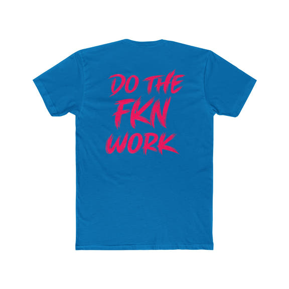 Do The FKN Work Graphic Tee Pink Distressed Flag Workout T-Shirt - Wicked & Riled Clothing