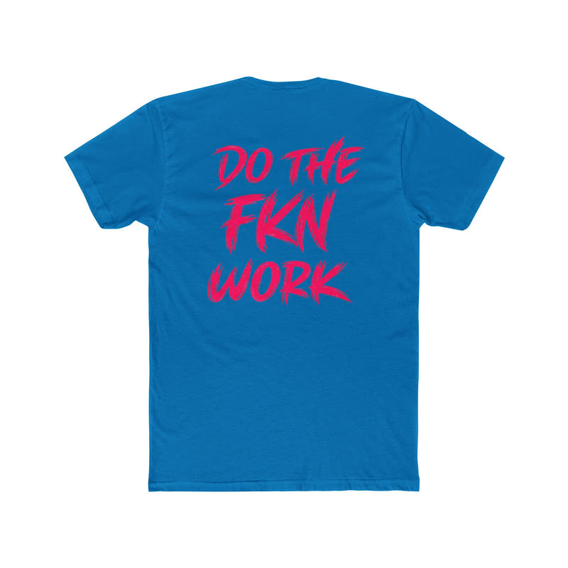 Do The FKN Work Graphic Tee Pink Distressed Flag Workout T-Shirt - Wicked & Riled Clothing