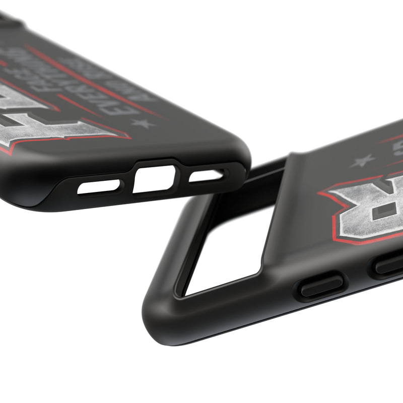 Fear Face Everything and Rise Phone Case by Printify with a bold design and protective features for smartphones.