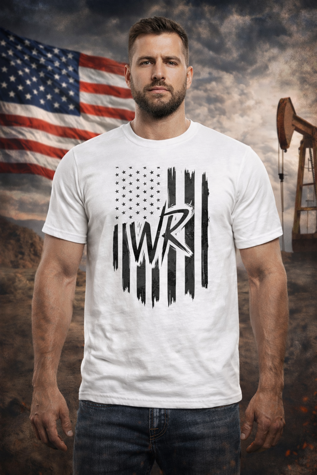 Wicked & Riled graphic tee featuring OG Rebels flag design on a comfortable Printify t-shirt.