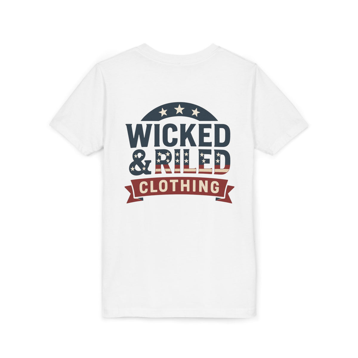 Youth Tee "Wicked & Riled Clothing" Patriotic Graphic Tee - Wicked & Riled Clothing