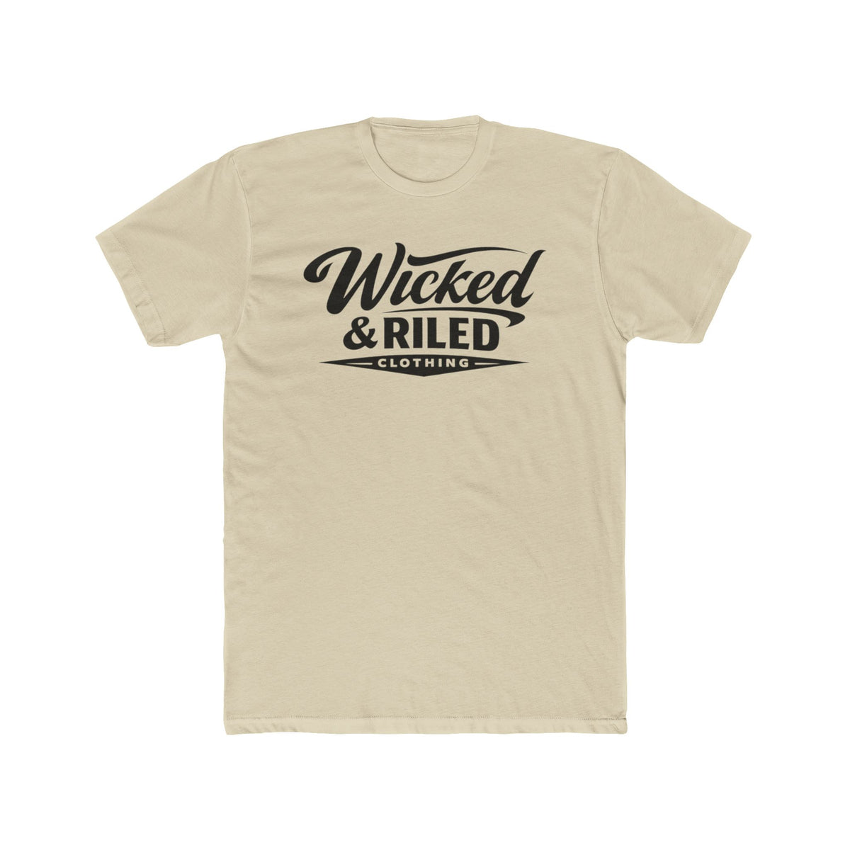 Wicked & Riled Retro Script Tee - Wicked & Riled Clothing