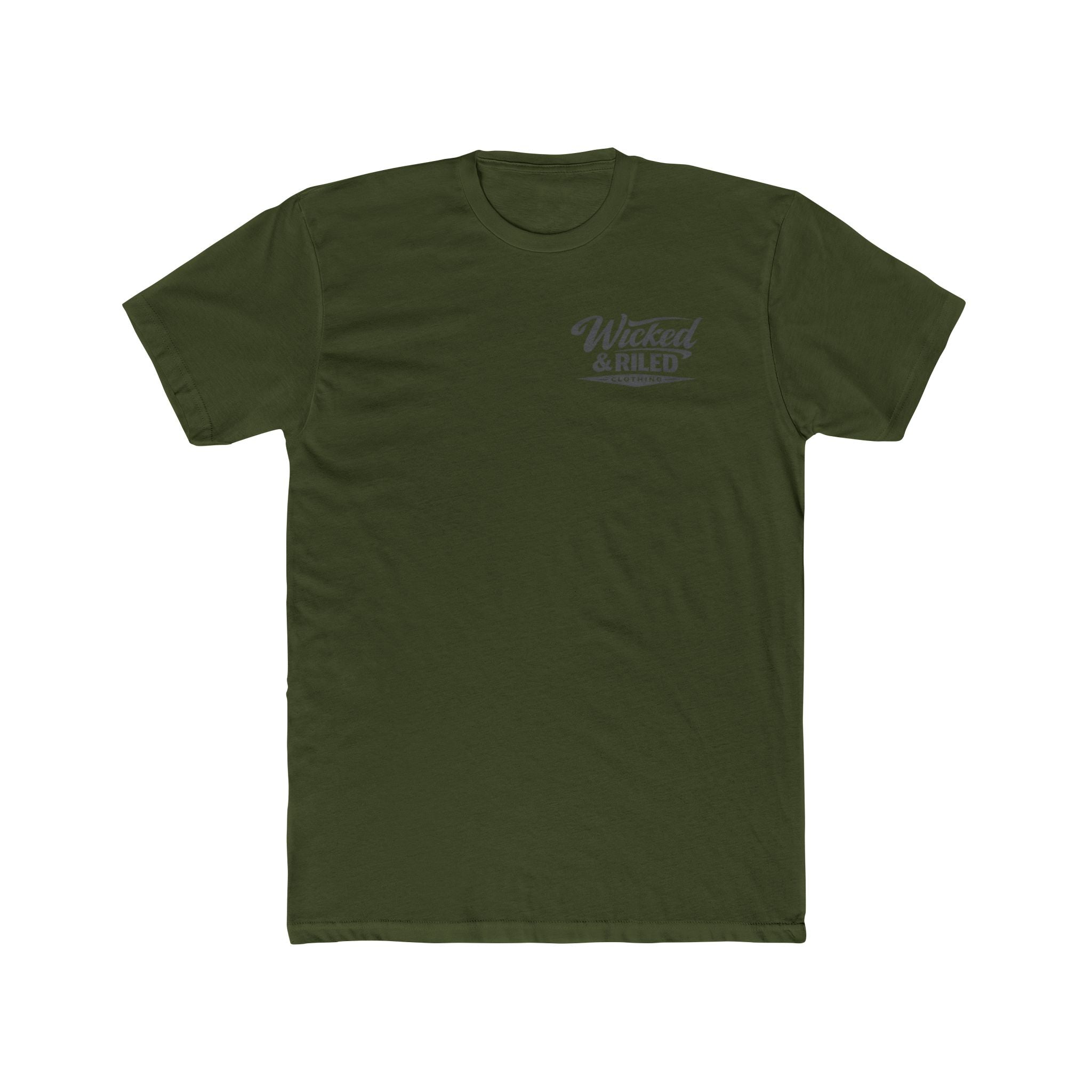 Wicked & Riled Clothing Tee Patriotic Vintage Logo Crewneck - Wicked & Riled Clothing