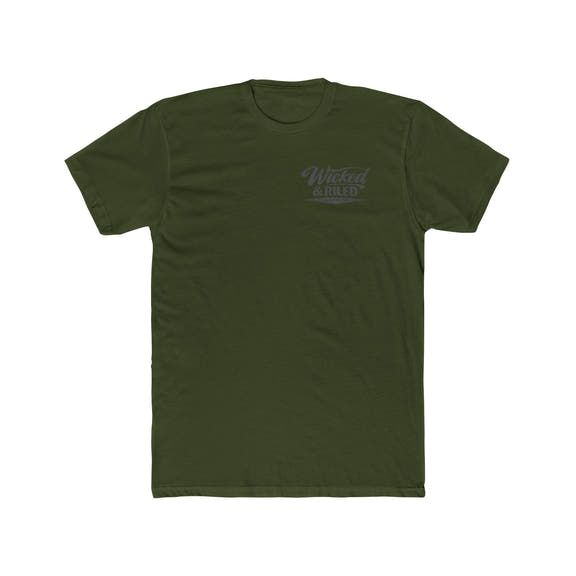 Wicked & Riled Clothing Tee Patriotic Vintage Logo Crewneck - Wicked & Riled Clothing