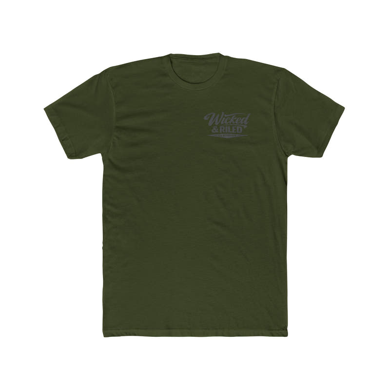 Wicked & Riled Clothing Tee Patriotic Vintage Logo Crewneck - Wicked & Riled Clothing