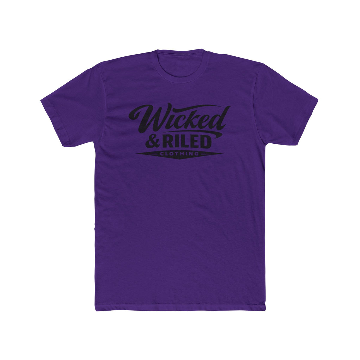 Wicked & Riled Retro Script Tee - Wicked & Riled Clothing