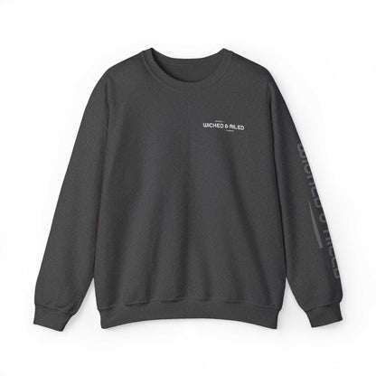 Wicked Americana crewneck sweatshirt by Printify featuring a bold wicked flag design in vibrant colors.