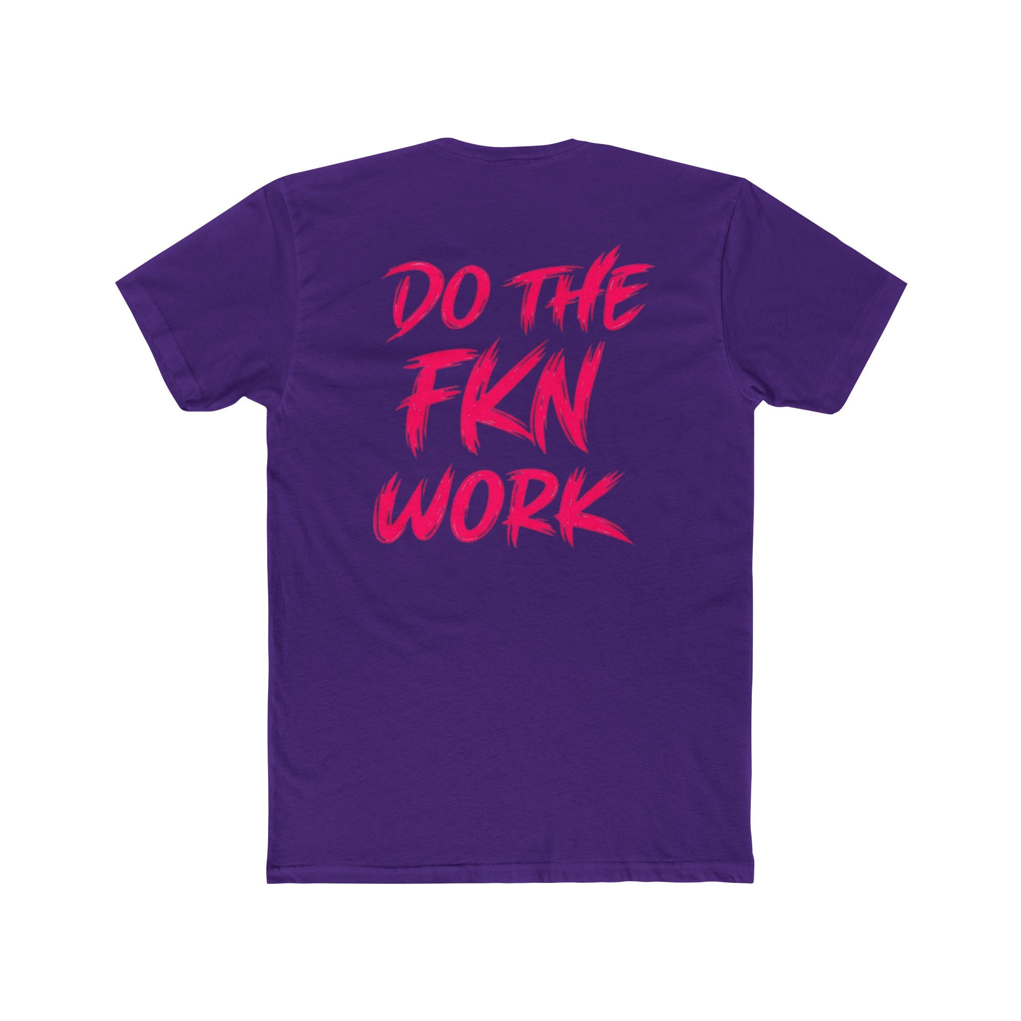 Do The FKN Work Graphic Tee Pink Distressed Flag Workout T-Shirt - Wicked & Riled Clothing