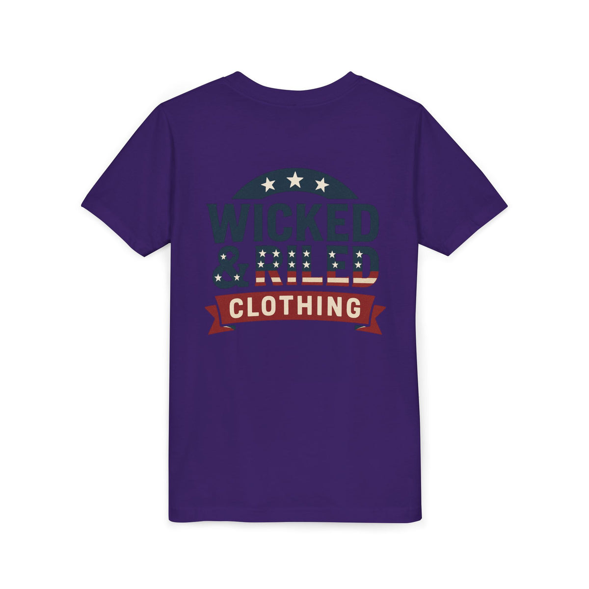 Youth Tee "Wicked & Riled Clothing" Patriotic Graphic Tee - Wicked & Riled Clothing