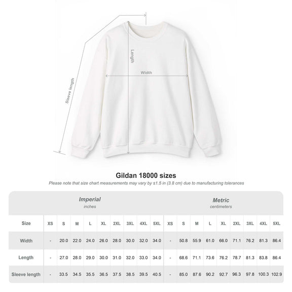 Wicked Americana crewneck sweatshirt featuring a bold Wicked Flag design by Printify on a neutral background.