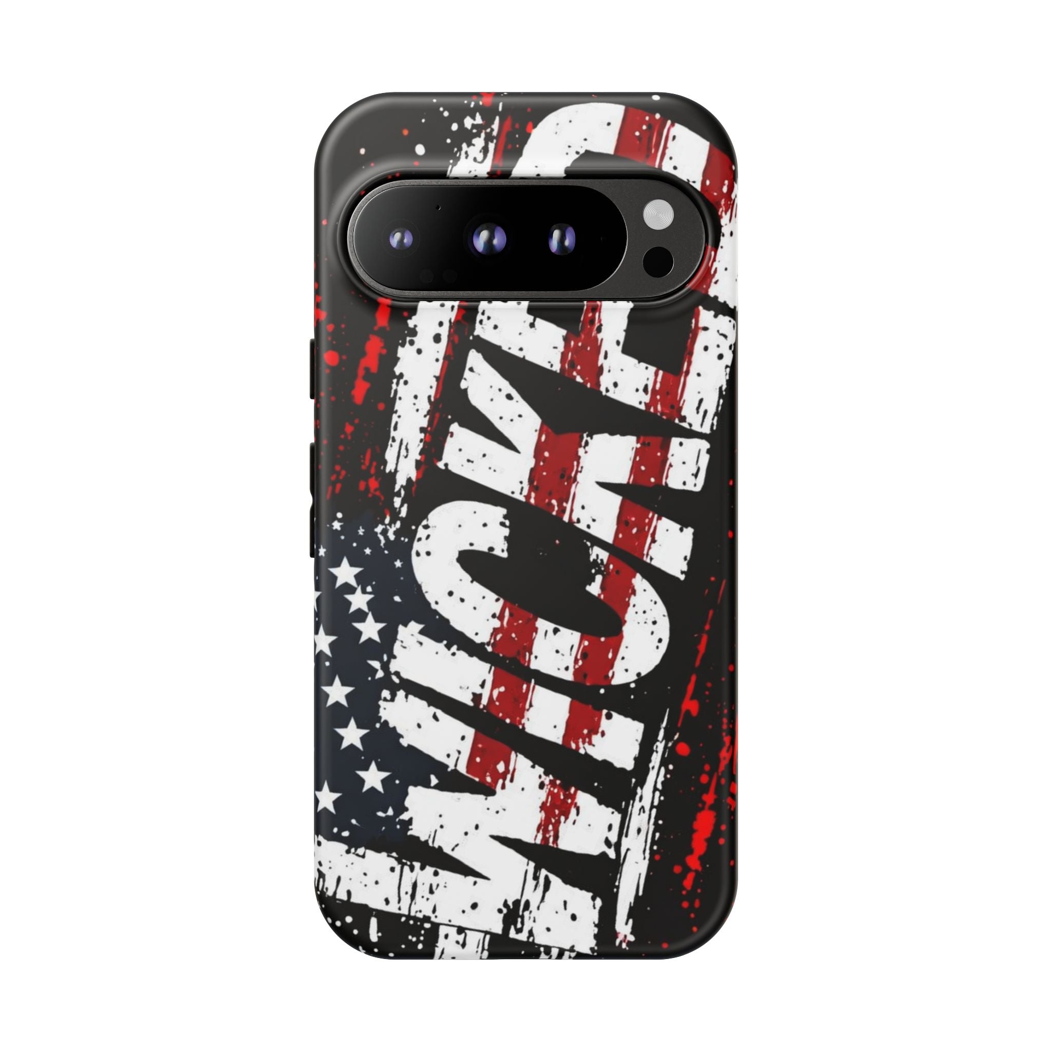 Phone Case — Distressed American Flag "VETERAN" Graphic (Rugged Patriotic Protection)