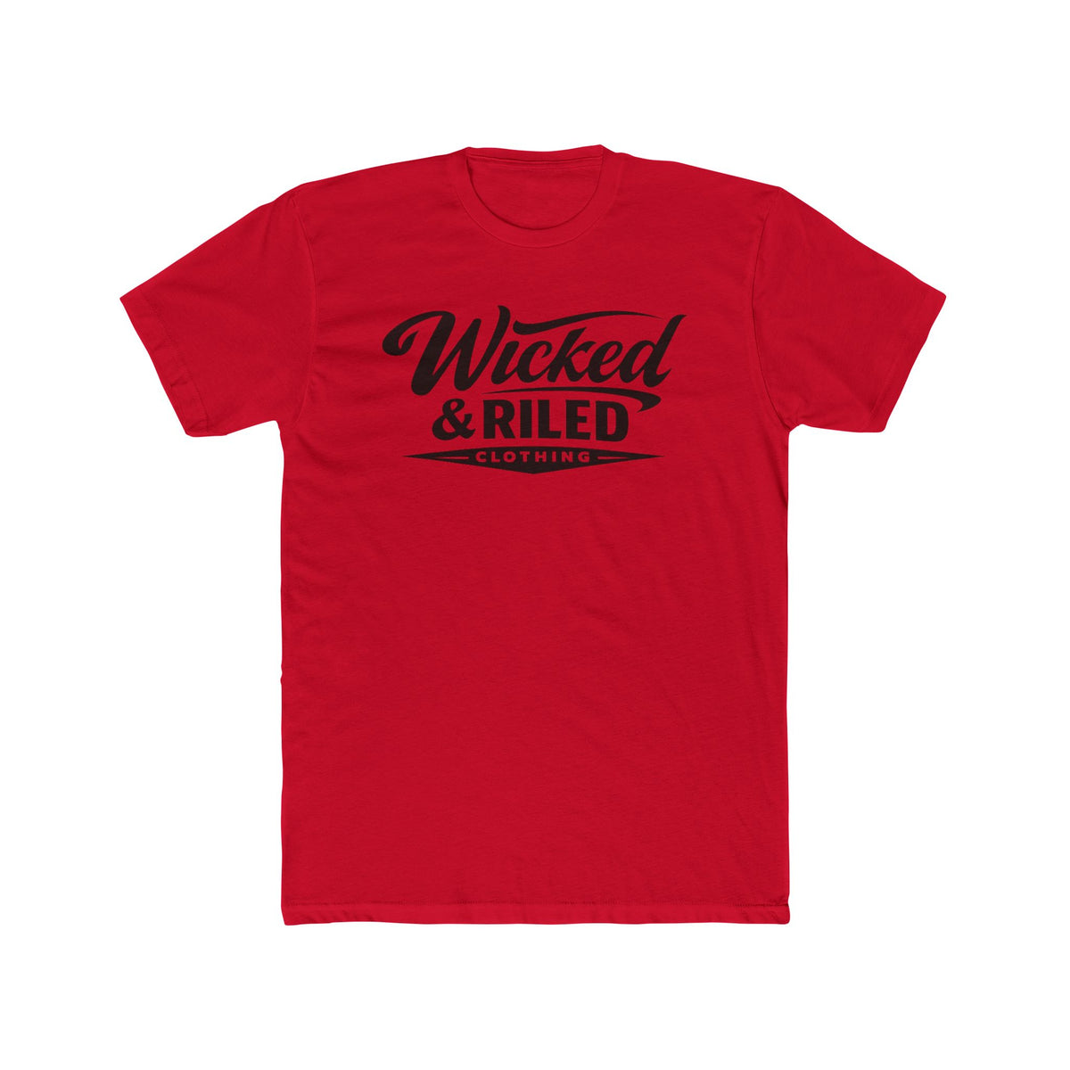 Wicked & Riled Retro Script Tee - Wicked & Riled Clothing