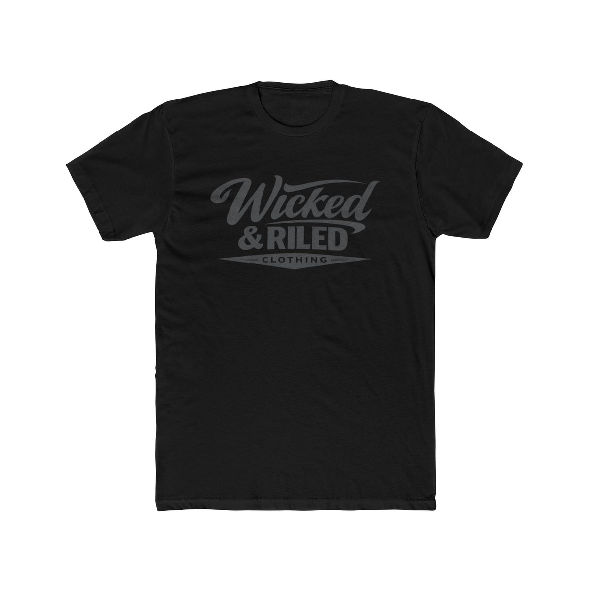 Wicked & Riled Retro Script Tee - Wicked & Riled Clothing