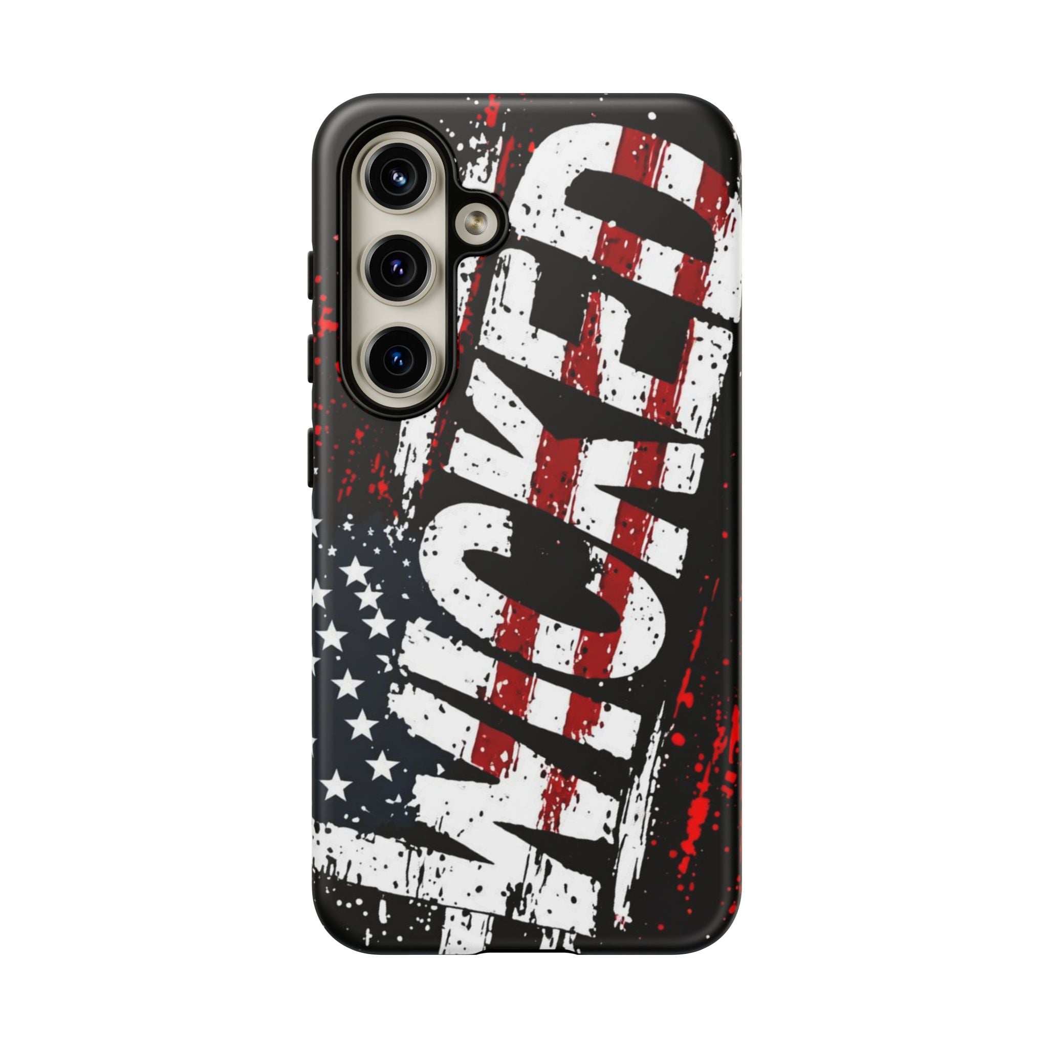 Phone Case — Distressed American Flag "VETERAN" Graphic (Rugged Patriotic Protection)