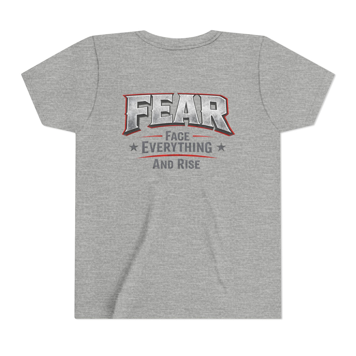 Youth Tee  "FEAR: Face Everything And Rise" Motivational Graphic T-Shirt - Wicked & Riled Clothing